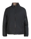 Thom Browne Woman Puffer Midnight Blue Size 4 Wool, Polyester