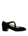 Thom Browne Criss-cross Velour-finish 55m Sandals In Black