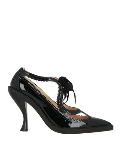Thom Browne Woman Pumps Black Size 8 Leather