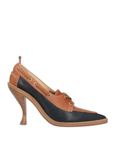 Thom Browne Woman Pumps Camel Size 8 Cowhide In Neutral
