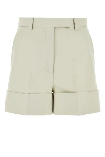 Thom Browne Sand Cotton Shorts In Brown