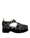 Thom Browne Studded Platform Sandal Open Toe In Black