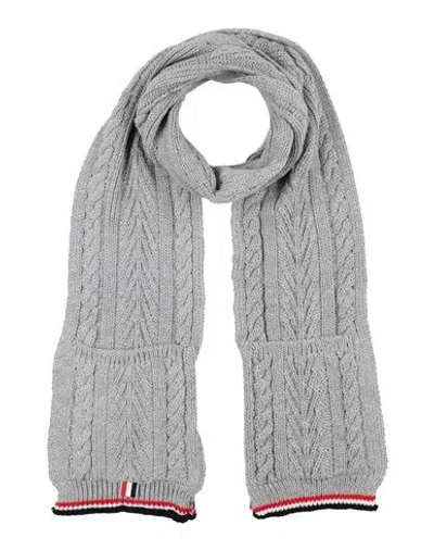 Thom Browne Woman Scarf Grey Size - Wool In Gray