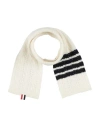 Thom Browne Woman Scarf Ivory Size - Wool, Silk, Cashmere