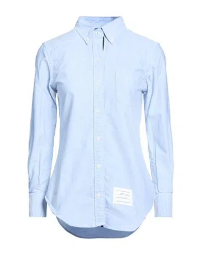Thom Browne Woman Shirt Blue Size 12 Cotton