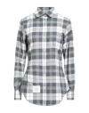 Thom Browne Woman Shirt Grey Size 8 Cotton