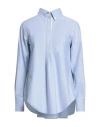 Thom Browne Woman Shirt Light Blue Size 6 Cotton