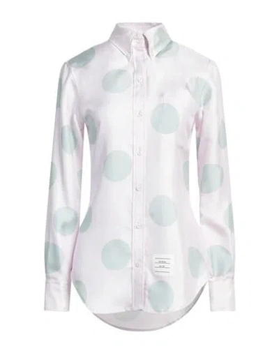 Thom Browne Woman Shirt Light Pink Size 8 Silk