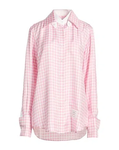 Thom Browne Woman Shirt Pink Size 6 Silk