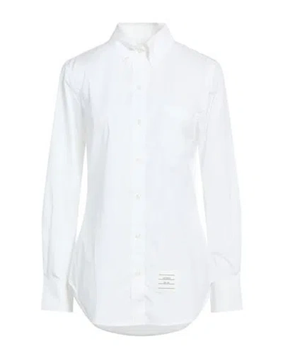 Thom Browne Woman Shirt White Size 10 Cotton