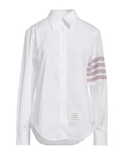 Thom Browne Woman Shirt White Size 4 Cotton