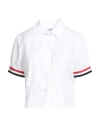 Thom Browne Woman Shirt White Size 6 Cotton