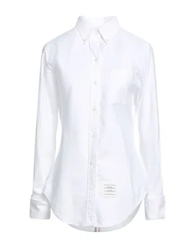THOM BROWNE THOM BROWNE WOMAN SHIRT WHITE SIZE 6 COTTON