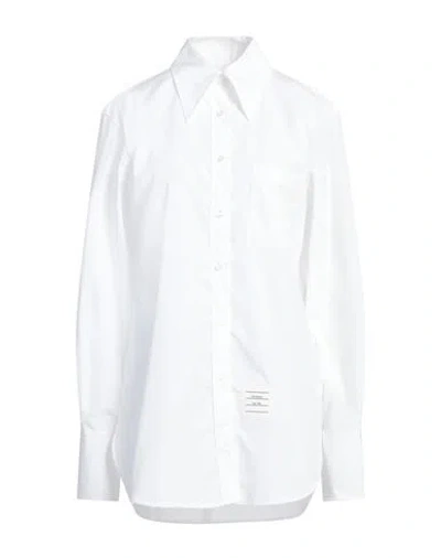 Thom Browne Woman Shirt White Size 6 Cotton