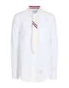 Thom Browne Woman Shirt White Size 6 Cotton, Silk, Polyester In White