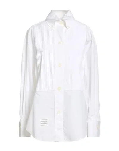 Thom Browne Woman Shirt White Size 8 Cotton