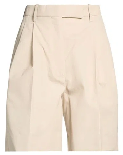 Thom Browne Woman Shorts & Bermuda Shorts Beige Size 6 Polyester, Cotton In Neutral