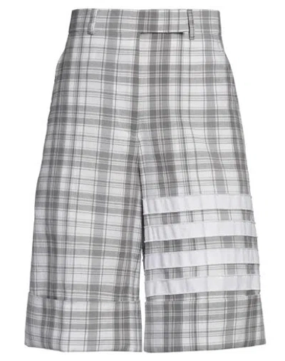 Thom Browne Woman Shorts & Bermuda Shorts Grey Size 8 Cotton