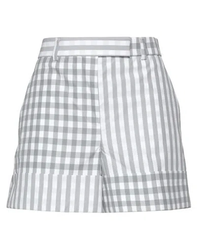 Thom Browne Women's Mixed Media Cotton Blend Shorts In Medium Grey