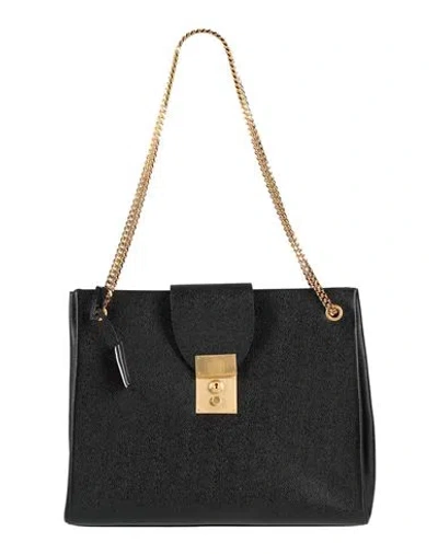 Thom Browne Woman Shoulder Bag Black Size - Leather