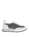 Thom Browne Ladies Dark Grey Nylon Tech Runner Sneakers In Grey