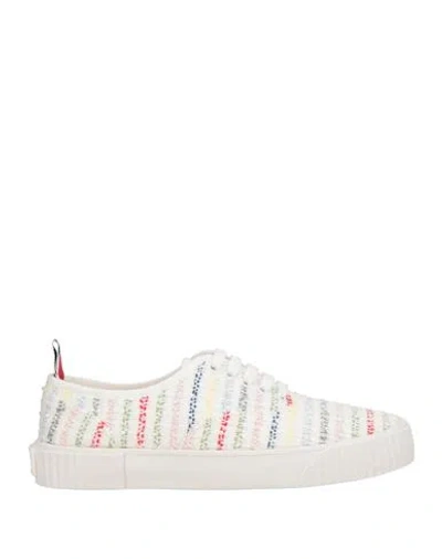 Thom Browne Woman Sneakers White Size 8 Textile Fibers