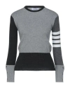 Thom Browne Woman Sweater Grey Size 6 Cashmere In Gray