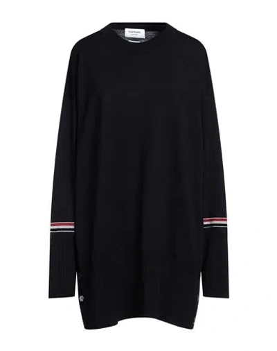 Thom Browne Oversized Wool Sweater In Blue