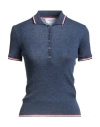 Thom Browne Woman Sweater Midnight Blue Size 4 Wool In Blue