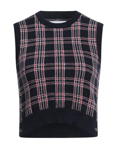 Thom Browne Woman Sweater Midnight Blue Size 6 Cashmere