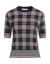 Thom Browne Woman Sweater Midnight Blue Size 8 Wool In Blue