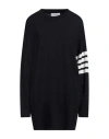 Thom Browne Woman Sweater Navy Blue Size 10 Virgin Wool In Navy Blue