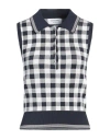 Thom Browne Woman Sweater Navy Blue Size 2 Silk