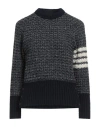 Thom Browne Woman Sweater Navy Size 10 Wool, Mohair Wool