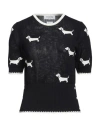Thom Browne Hector Icon Pointelle-knit Top In Navy