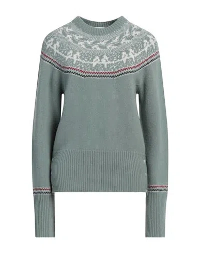 Thom Browne Woman Sweater Sage Green Size 4 Virgin Wool