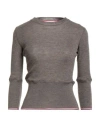 Thom Browne Woman Sweater Taupe Size 10 Wool