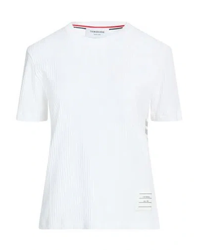 Thom Browne Woman Sweater White Size 10 Cotton