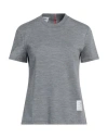 Thom Browne Classic Loopback Pique T-shirt In Grey