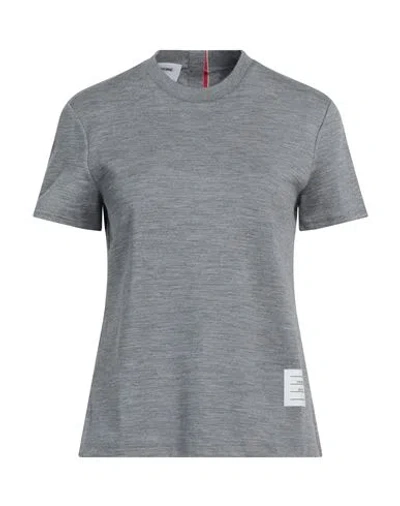 Thom Browne Classic Loopback Pique T-shirt In Gray