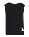 Thom Browne Woman Top Midnight Blue Size 8 Cotton In Blue