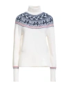 Thom Browne Wool Mohair Mix Turtleneck Sweater In White