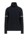 Thom Browne Woman Turtleneck Midnight Blue Size 10 Lambswool, Cashmere, Merino Wool