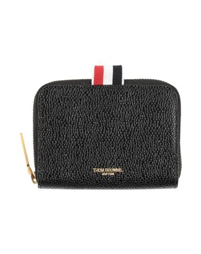 Thom Browne Woman Wallet Black Size - Leather