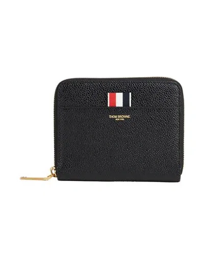 Thom Browne Woman Wallet Black Size - Soft Leather