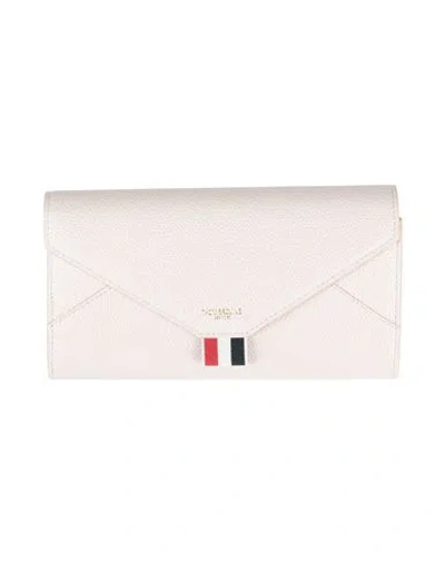 Thom Browne Woman Wallet Light Pink Size - Leather
