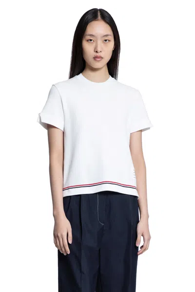 THOM BROWNE COTTON PIQUÉ T-SHIRT