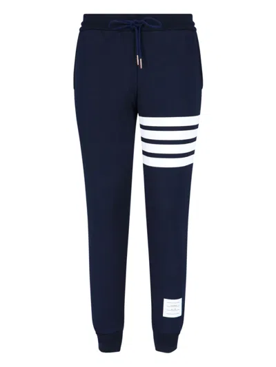Thom Browne Women's 100% Cotton Trousers In Blue