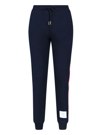 Thom Browne Women's 100% Cotton Trousers In Blue