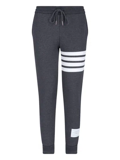 Thom Browne Women's 100% Cotton Trousers In Gray